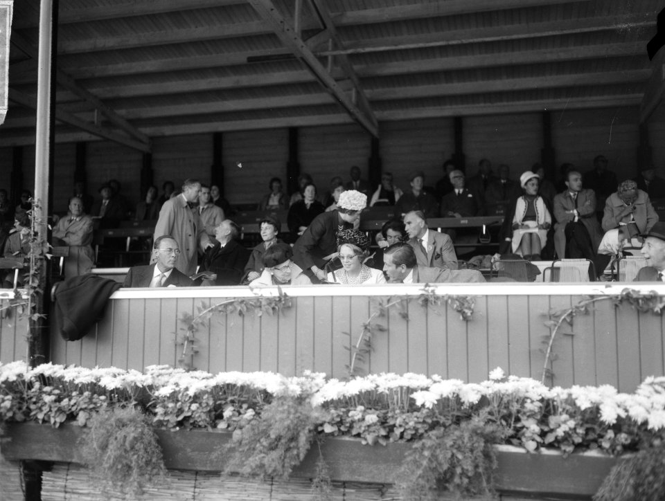 Concours Hippique te Rotterdam, Koninklijke gasten aanwez v.l.n.r. prinses Armga, Bestanddeelnr 918-1425