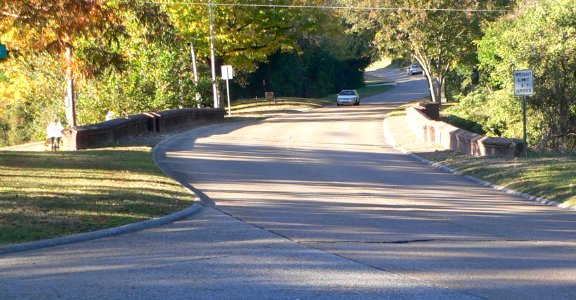 Confederate Ave brick bridge from ENE 1