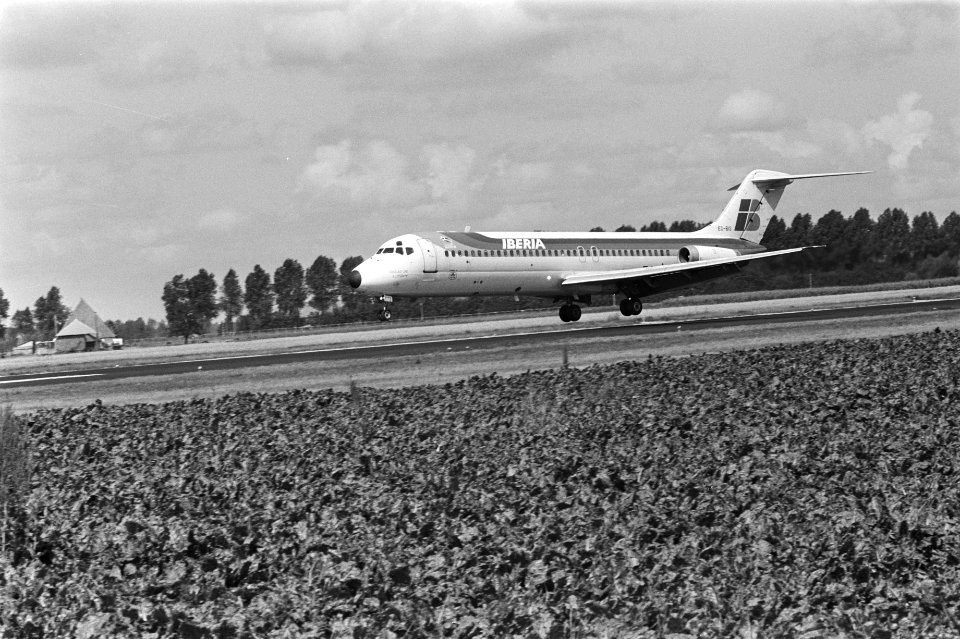 Concorde (vliegtuig) weer (tweede keer) even op Schiphol startendedalende vlie, Bestanddeelnr 932-2779