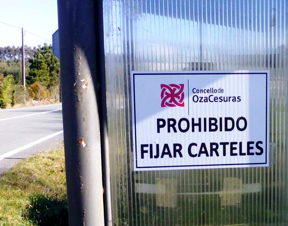 Concello Oza Cesuras cartel