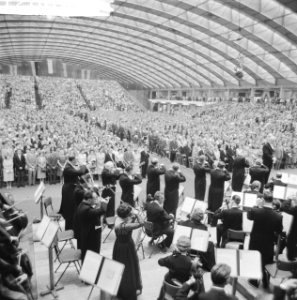 Concert van het Concertgebouworkest in de RAI Overzicht van de volle zaal, Bestanddeelnr 912-6093