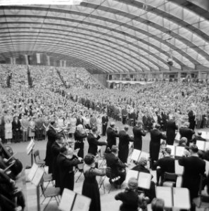 Concert van het Concertgebouworkest in de RAI Overzicht van de volle zaal, Bestanddeelnr 912-6097