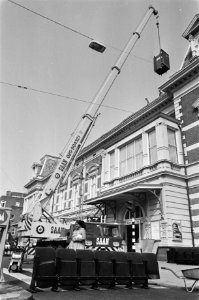 Concertzalen, liften, hijskranen, Bestanddeelnr 932-6568