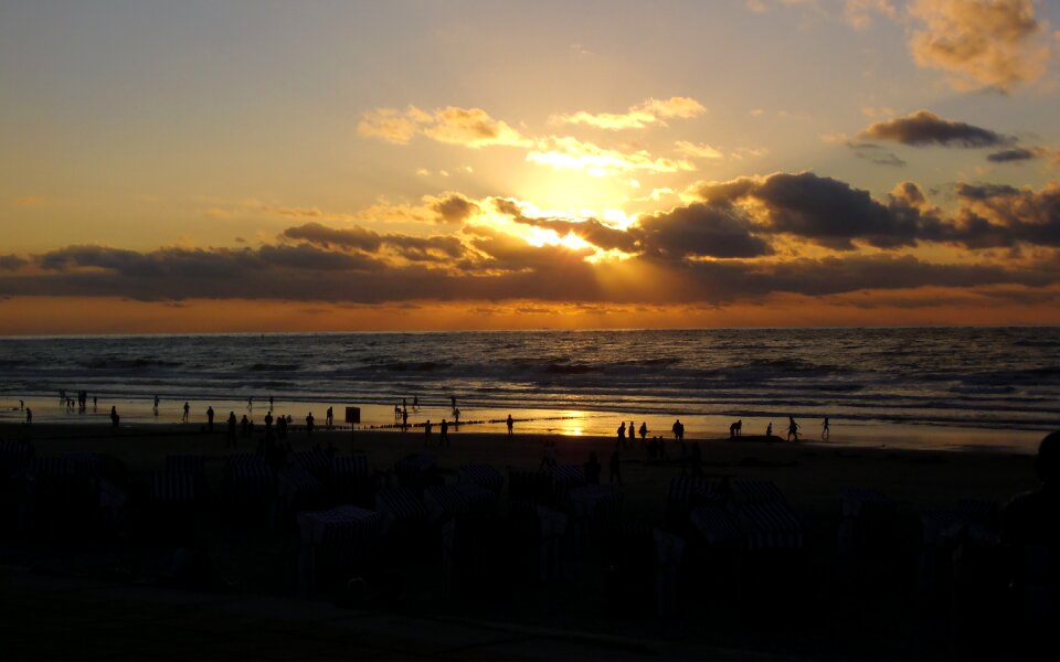 Sea sun north sea