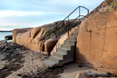 Concrete stairs in Fiskebäcksvik 1 photo