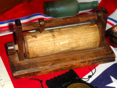 Confederate cipher wheel (Vigenere), captured at the surrender of Mobile, Alabama, in May 1865 - National Cryptologic Museum - DSC07710