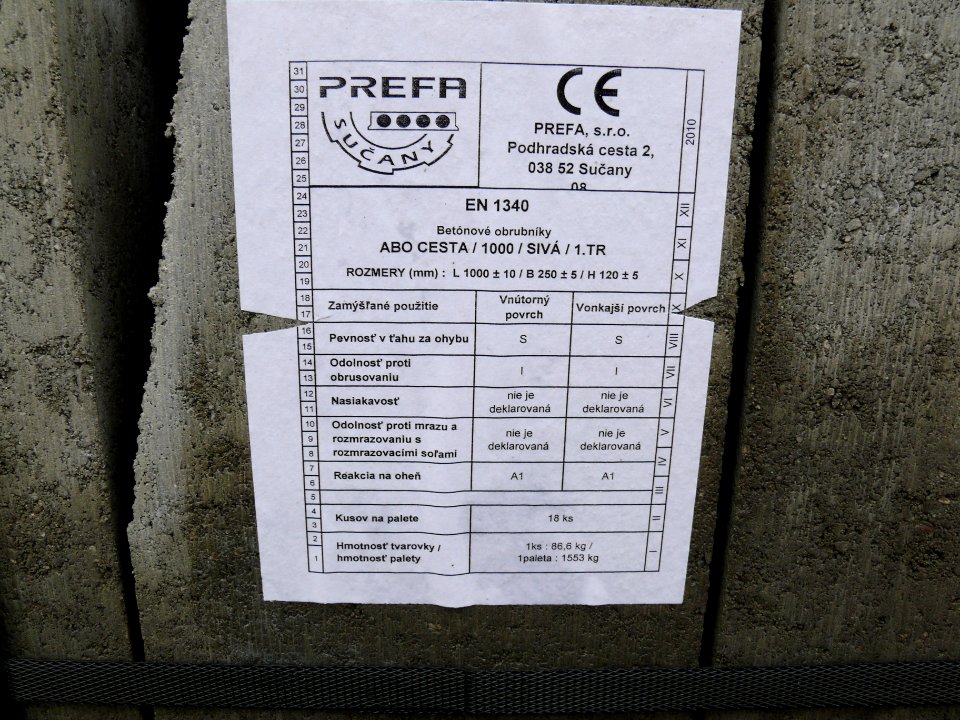 Concrete Curbs - PREFA Sučany - Slovakia 06