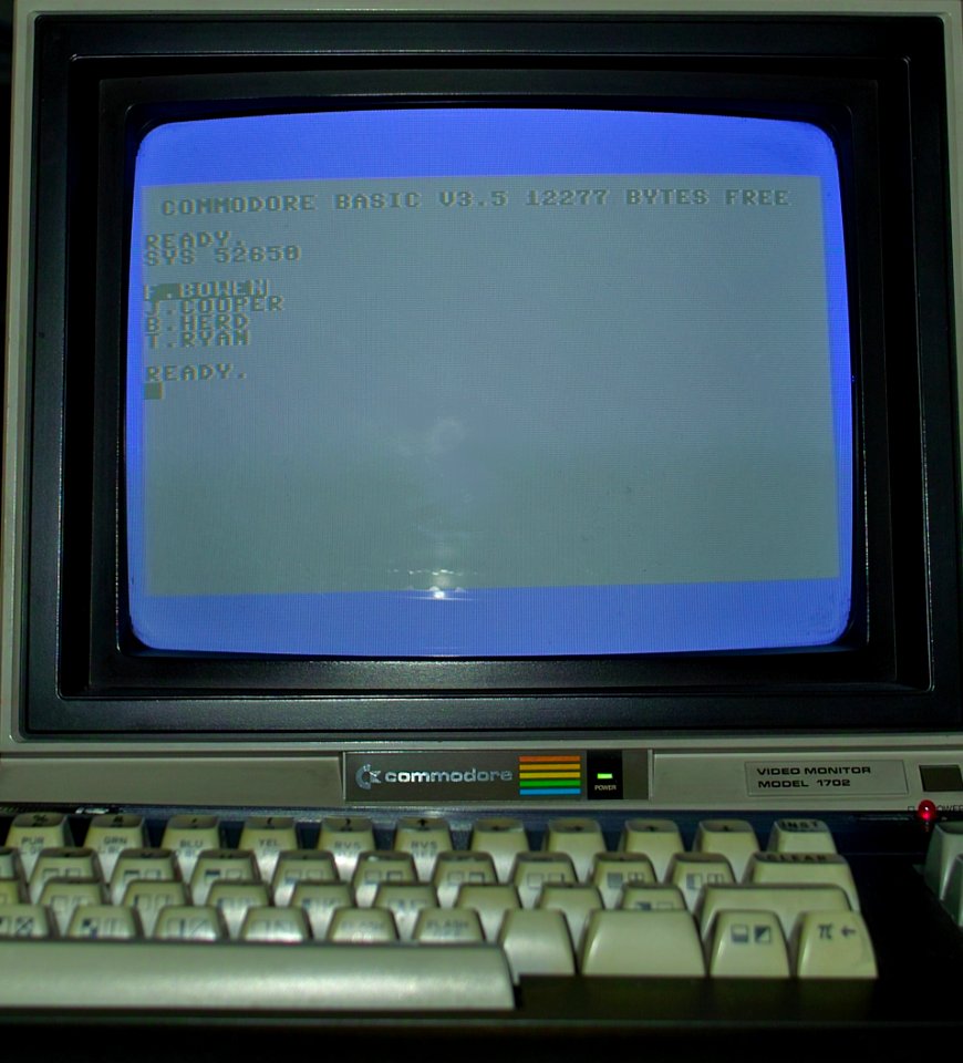 Commodore 16 start easteregg 01