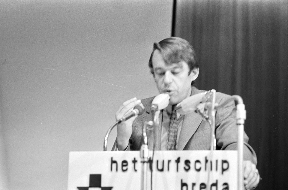 Congres D66 in Turfschip, Breda Van Mierlo aan het woord, Bestanddeelnr 924-1110