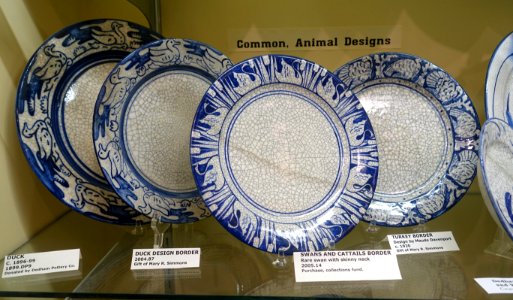 Common animal designs - Dedham Pottery - Dedham Historical Society - Dedham Massachusetts - DSC04289