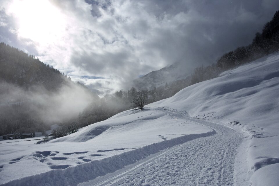 Hiking alps landscape