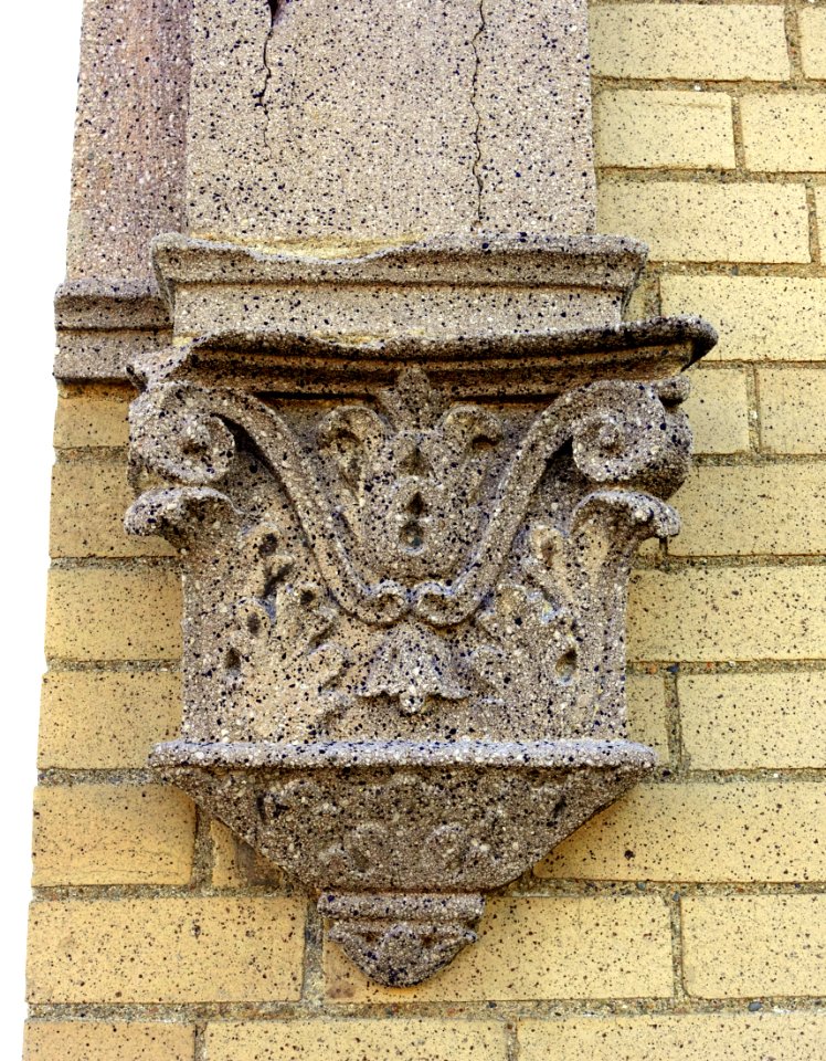 Concrete ornament - Arlington, MA - DSC03547