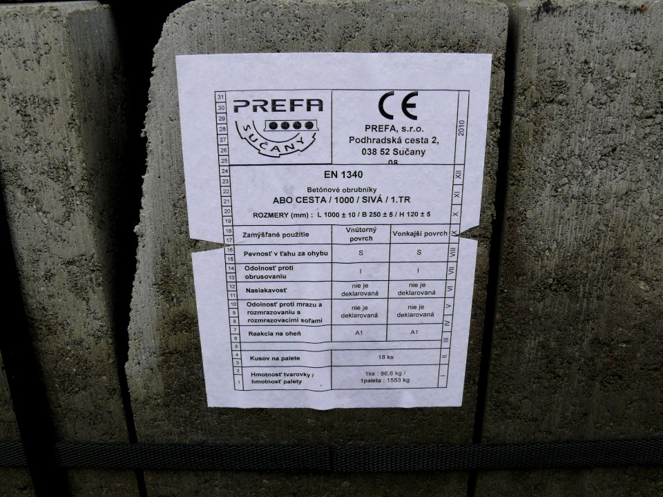 Concrete Curbs - PREFA Sučany - Slovakia 05