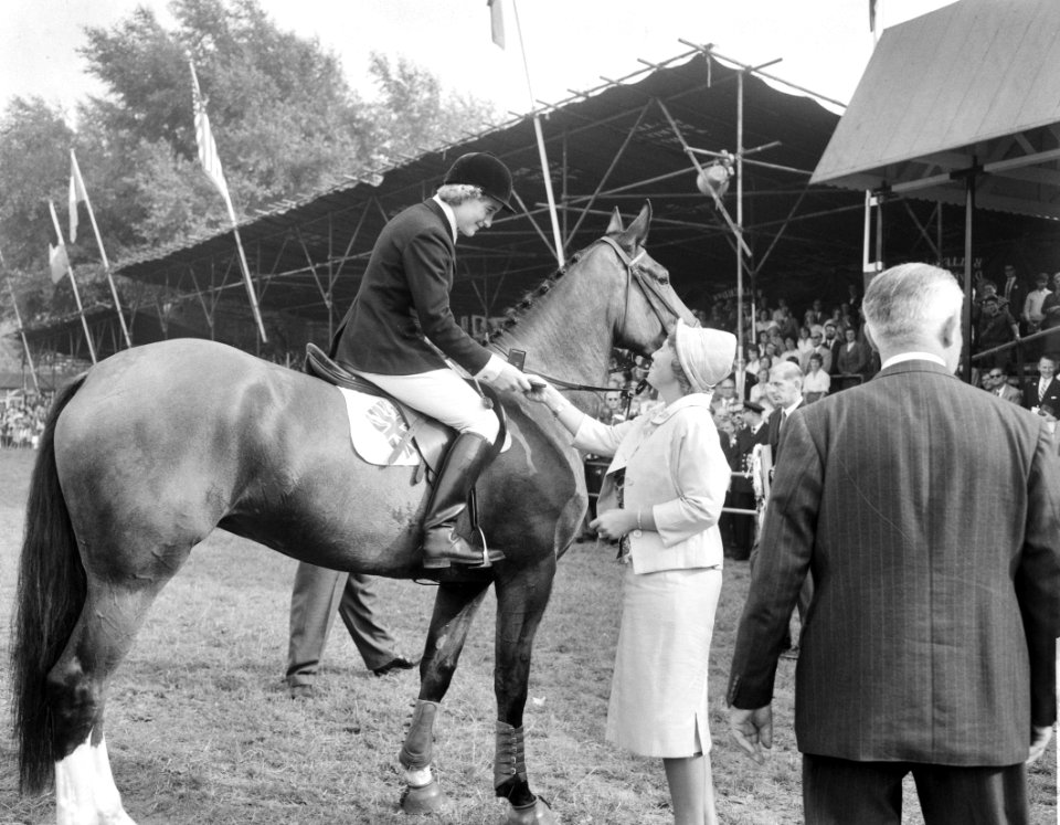 Concours Hippique te Rotterdam Prinses bij paard, Bestanddeelnr 912-8911
