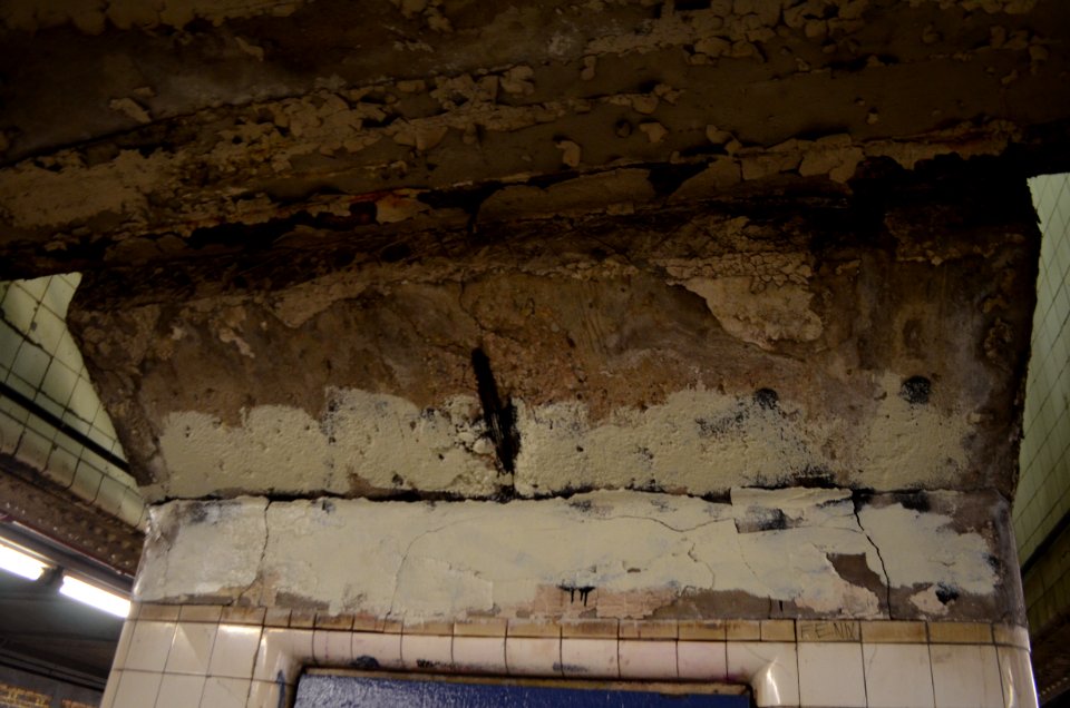Concrete surface deterioration