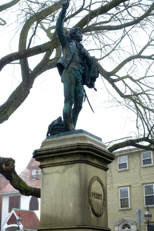 Commodore Oliver Hazard Perry by William Green Turner, 1885 - Eisenhower Park - Newport, Rhode Island - DSC03992