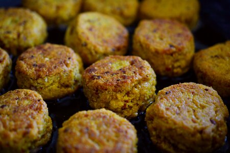 Chickpeas oriental food fry