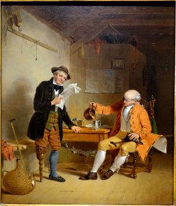 Commodore Trunnion and Jack Hatchway, by Francis William Edmonds, c. 1839, oil on canvas, based on The Adventures of Peregrine Pickle by Tobias Smollet - Dallas Museum of Art - DSC04805