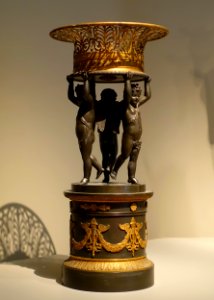 Compote, artist unknown, 1800s, bronze - Portland Museum of Art - Portland, Maine - DSC03948