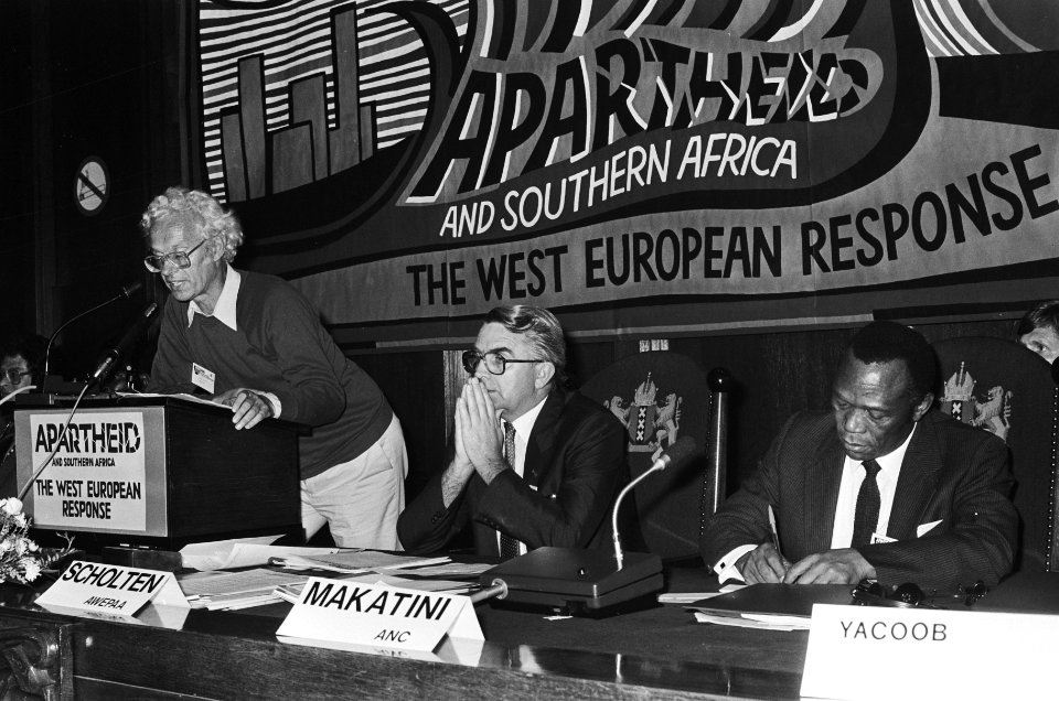 Conferentie Apartheid and Southern Africa The West Europe response in Sietse Bo, Bestanddeelnr 933-4230