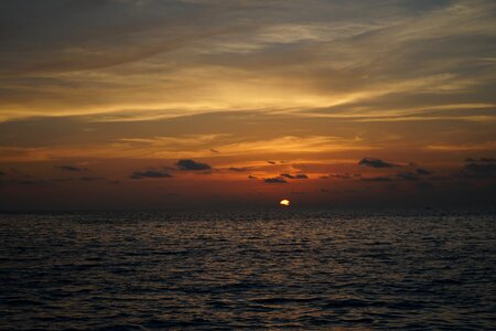 In the evening maldives glow photo