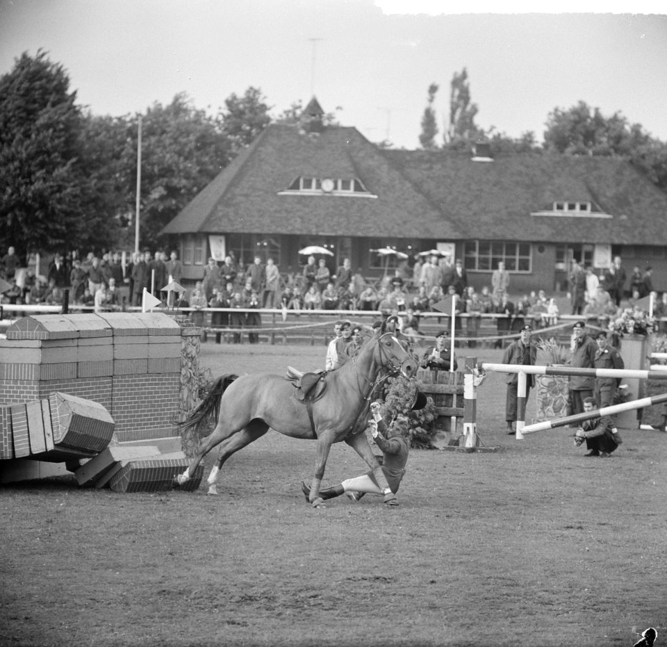 Concours Hippique in Sportpark Rightersbleekte Enschede de Duitse Ute Richter vi, Bestanddeelnr 915-2876