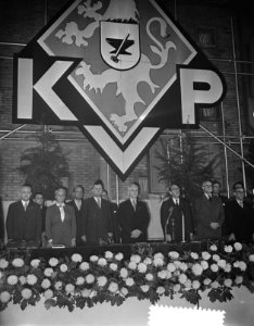 Congres van de KVP in de Margriethal van de Jaarbeurs te Utrecht, Bestanddeelnr 907-3772