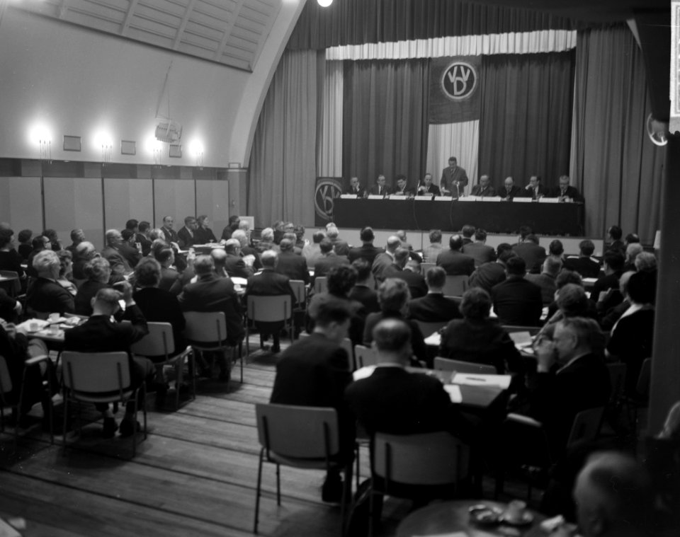 Conferentie VVD in Minervapaviljoen te Amsterdam, Bestanddeelnr 914-7538