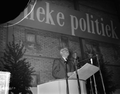 Congres van de KVP in de Margriethal van de Jaarbeurs te Utrecht, Bestanddeelnr 907-3769