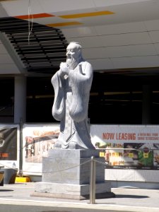 Confucius statue, Chinatown, Southport, Queensland