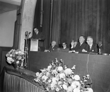 Congres Nederlandse Federatie van Journalisten in Bellevue te Amsterdam, Bestanddeelnr 909-0429