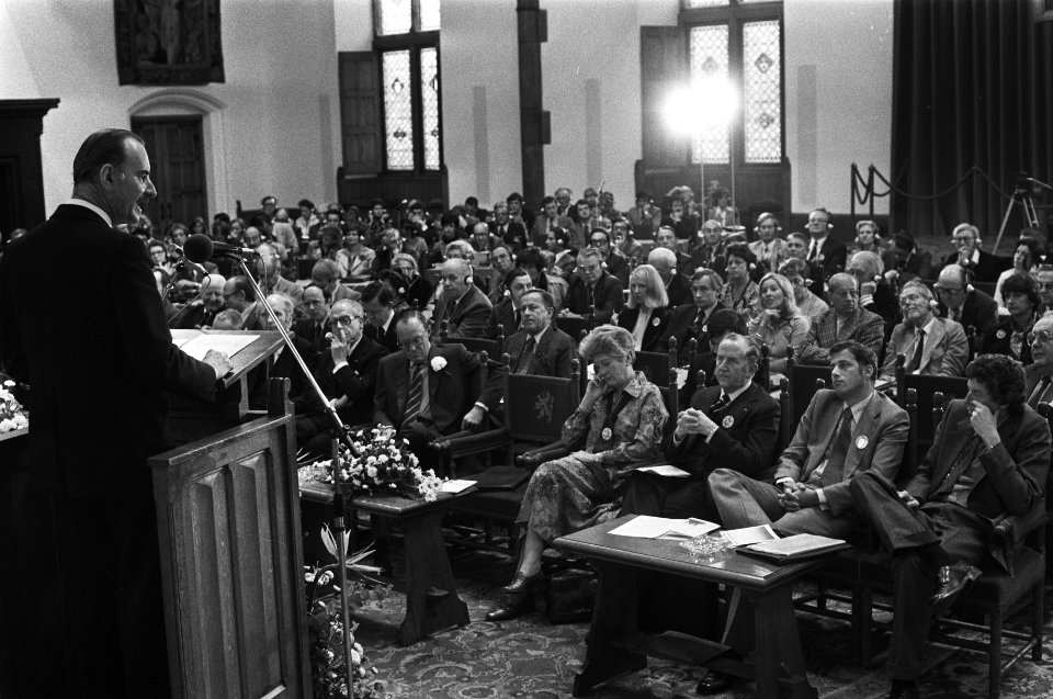 Congres Ver Europese Journalisten in Ridderzaal, Den Haag overzichten tijdens, Bestanddeelnr 929-9351