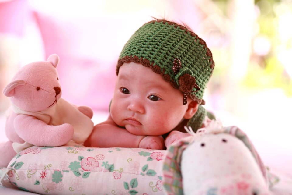 50 days photos new born girl