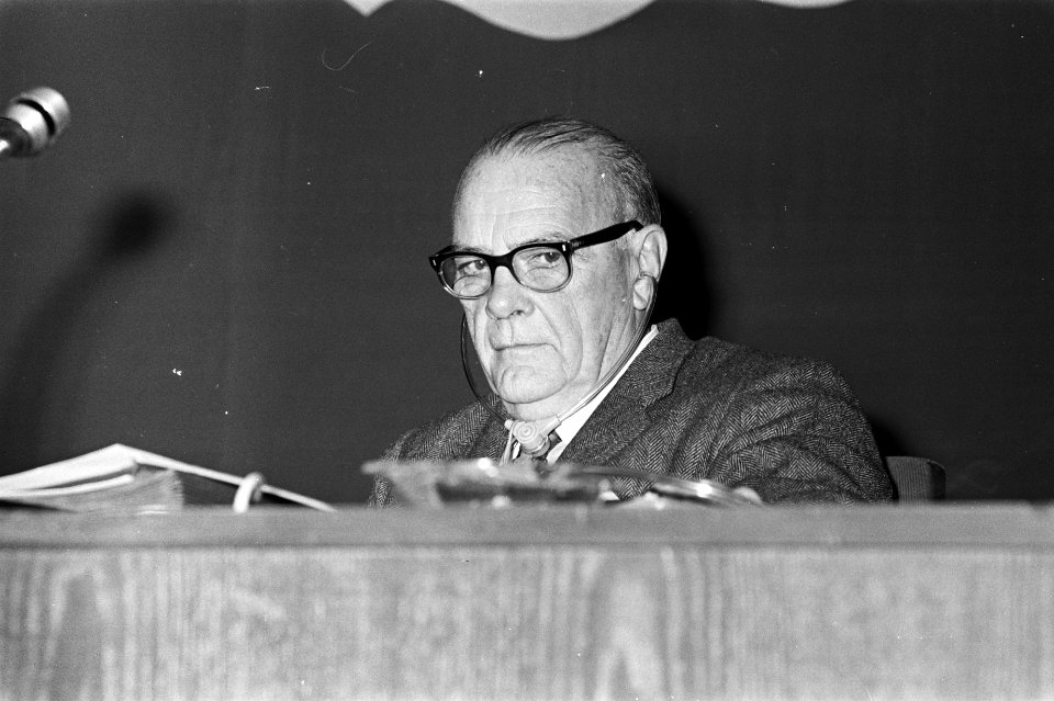 Congres Wereldraad van Kerken in Utrecht, dr E Carson Blake , secretaris-gener, Bestanddeelnr 925-8085