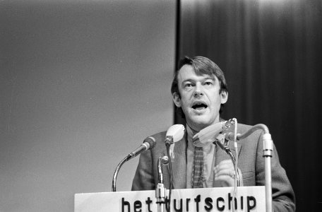 Congres D66 in Turfschip, Breda Van Mierlo aan het woord, Bestanddeelnr 924-1108