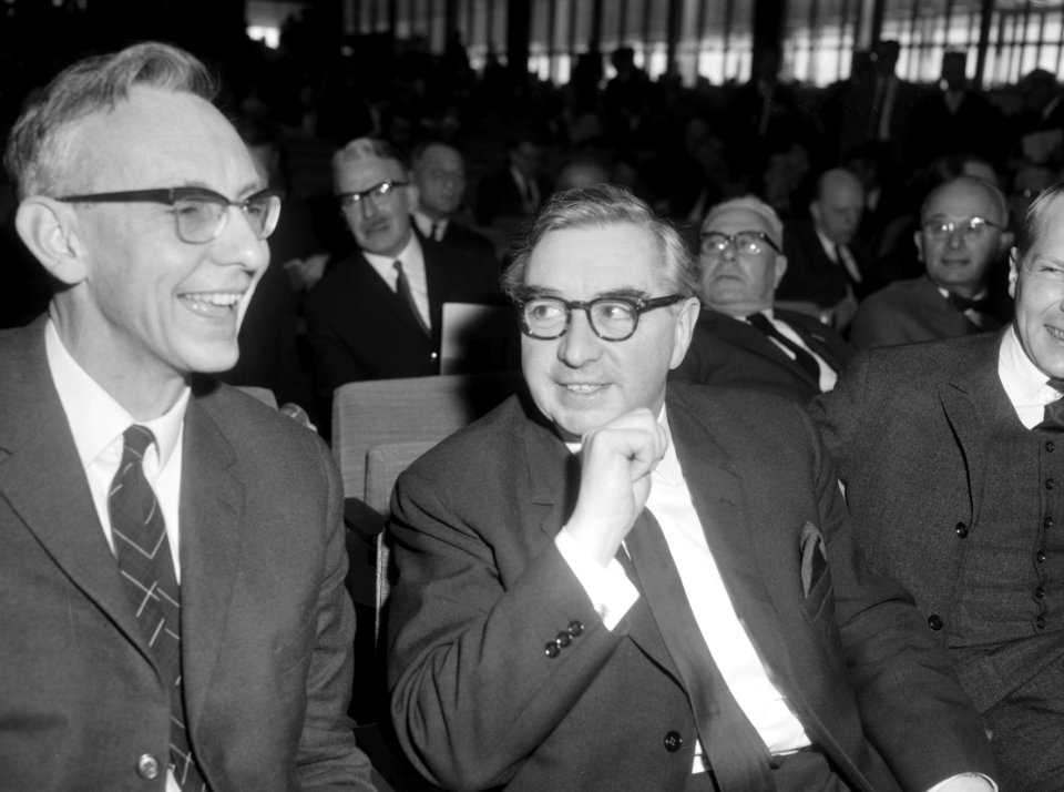 Congres Partij van de Arbeid , George Brown , vice premier van Engeland , onder , Bestanddeelnr 917-5040