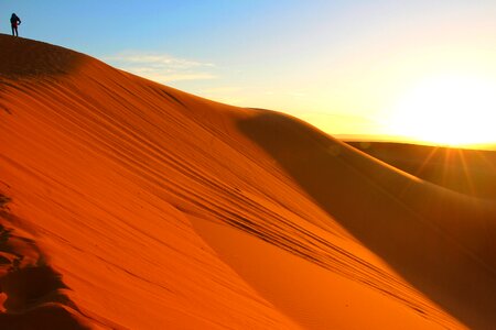 Sand dune sahara morocco photo