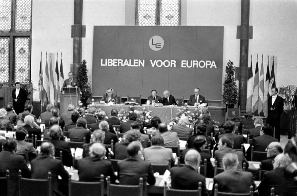 Congres Liberale en Democratische Partijen in EG in Den Haag overzicht tijdens, Bestanddeelnr 928-8731