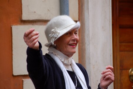 Senior elderly woman third age
