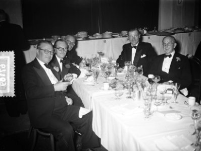 Congres zee assuradeuren Den Haag , hoofdtafel, Bestanddeelnr 906-7169