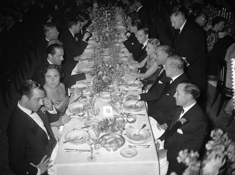 Congres zee-assuradeuren Den Haag, Banket, Bestanddeelnr 906-7158