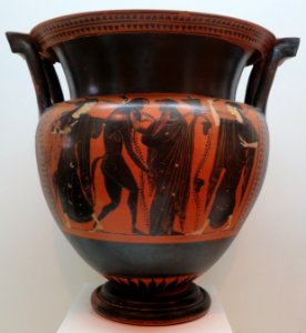 Column krater by the Rycroft Painter and shop, c. 525-510 BCE, Lowe Art Museum