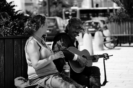 Flute noir et blanc gray music