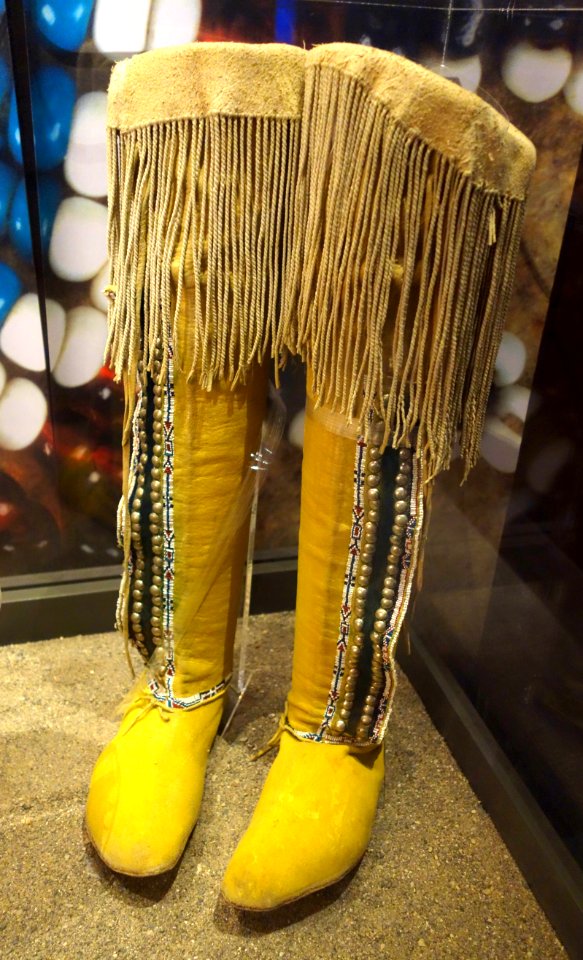 Comanche boots, c. 1890 - Bata Shoe Museum - DSC00501