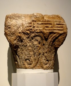 Column capital, Historic Syria, late 7th to early 8th century AD, marble, 2 of 2 - Aga Khan Museum - Toronto, Canada - DSC06314