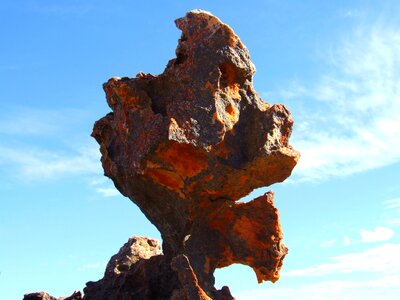 Mountain face rough