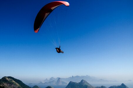 Brazil christ the redeemer mountains photo