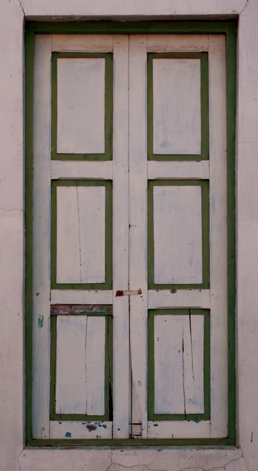 Colonial house window at ports of Altagracia