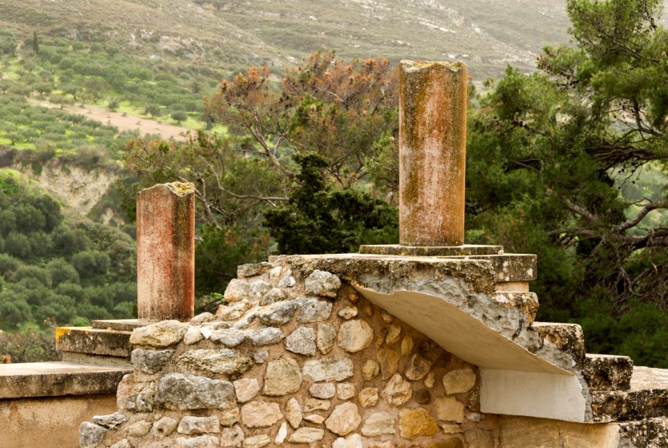 Columns in Knossos, Crete