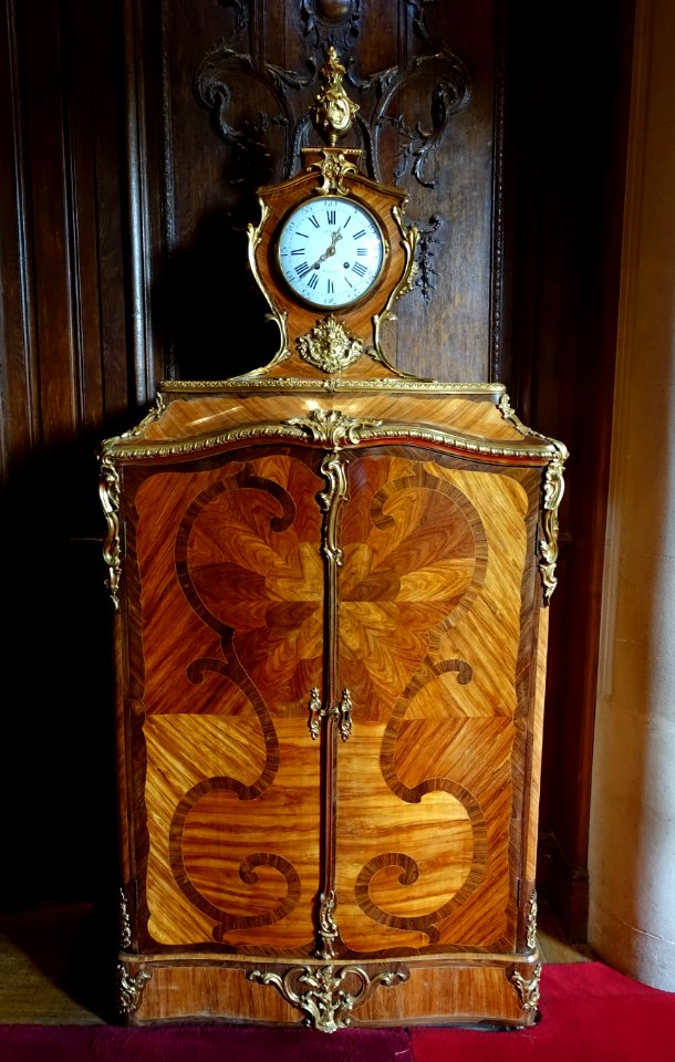 Combined clock and cabinet, by Bon Durand, 1761-1765 - Waddesdon Manor - Buckinghamshire, England - DSC07657